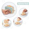 UMU Toy Bread Maker Kitchen Wooden Pretend Play Set with Toast Food Realistic Montessori Natural Gift for Cooking Toy Set Set, Cookware, Toy, Toys,