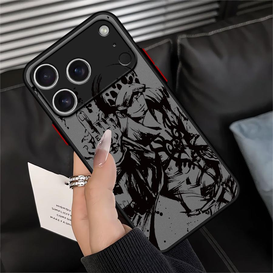 One Piece Law Luffy Funda Back Phone Cover Case for iPhone 17 Pro Max 13 Mini Air 15 X XS XR 16 Plus 11 12 14 17P 16P 7 8 SE