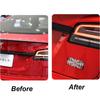 Plaid Badge Emblem 3D Car Rear Sticker Accessories Trim For Model 3 Y S X