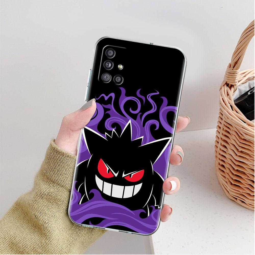 

Прозрачный чехол для Samsung Galaxy A52 A12 A32 A51 A50 A70 A21s A71 A13 A53 A22 A31 A72 A03 A02s Чехол Япония Аниме Покемон Генгар Samsung A30