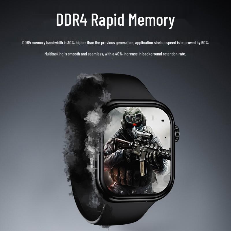 YU11 Smartwatch with WiFi6, SIM, Fingerprint Unlock, Phone Capability, Morse Code, and Little Sumi Integration