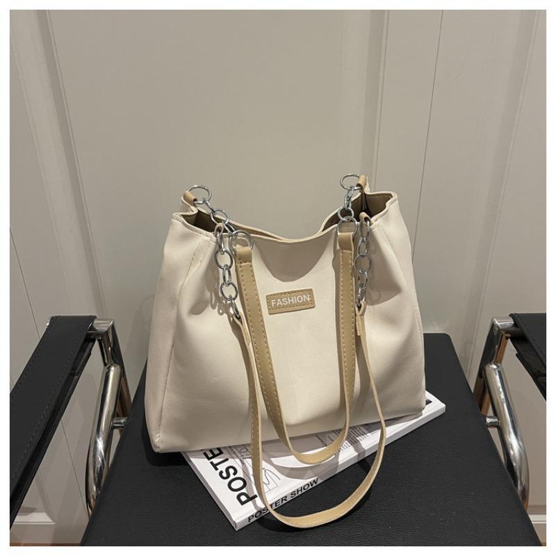 Trendy Spring New Women's Shoulder Bag Stylish Simple Versatile Handbag Anti-splashing Leather Bag