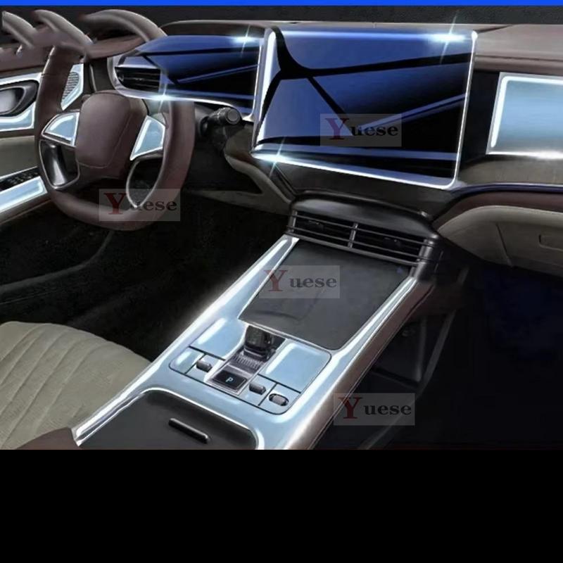 Film Protettivo Trasparente in TPU per Console Centrale Interna Auto Adesivo Antigraffio Per BYD SEAL U DM-i -2024