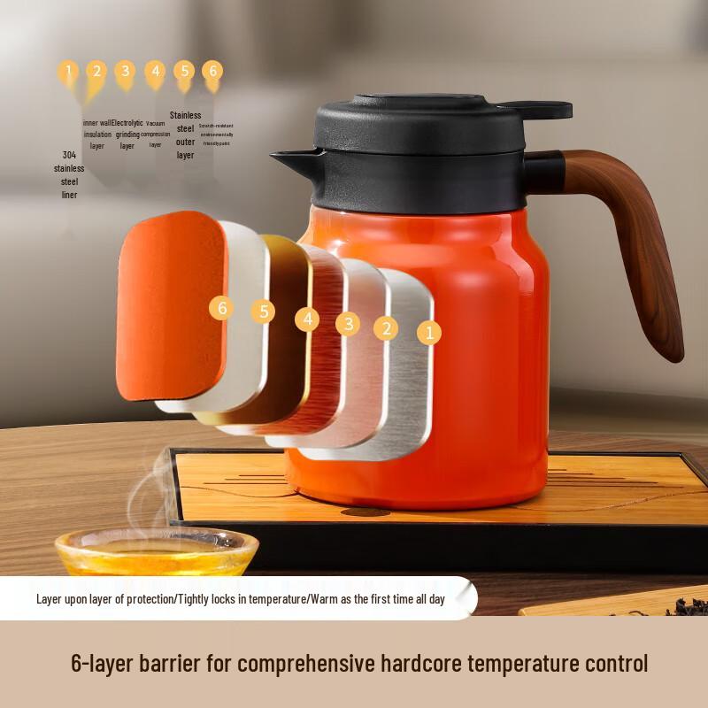 Shangqi 1500ML Insulated Teapot Thermos