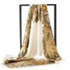 Colorful Square Silk Scarf Soft Hair Bandana Luxury Satin Scarf Hijab  Daily