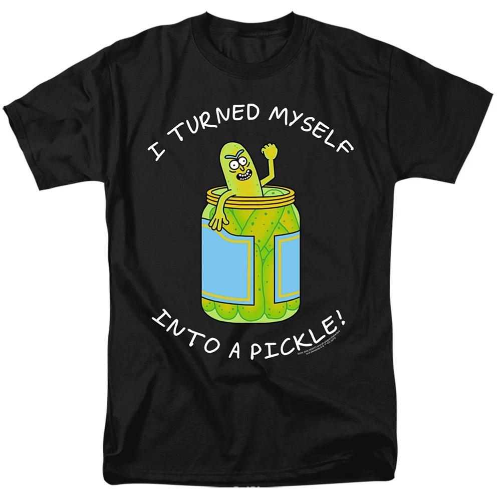 Rick And Morty - Turned Myself Into A Pickle - Adult Unisex T-Shirt - Black XXXL