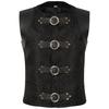 Men's Medieval Patchwork Vest Retro Waistcoat Halloween Costume