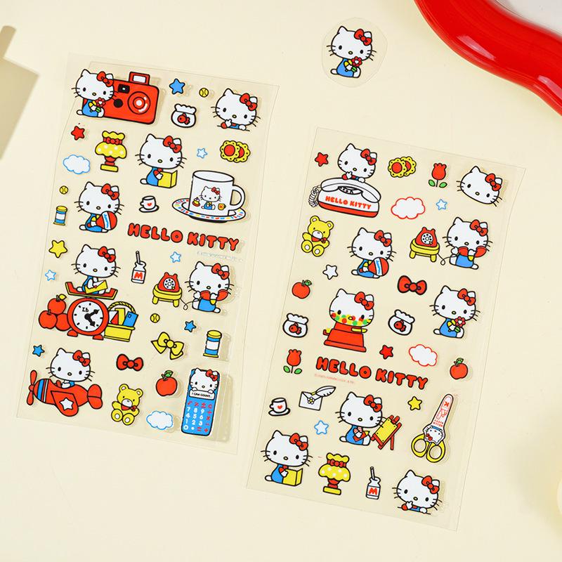 Hello Kitty Self-Adhesive Cartoon Stickers for Kids – Cute Decorative Guka Stickers