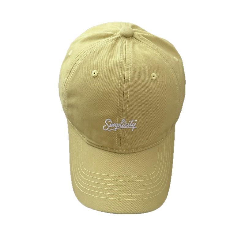 New simple letter embroidered baseball cap women's spring and summer small fresh thin hat sunshade cap