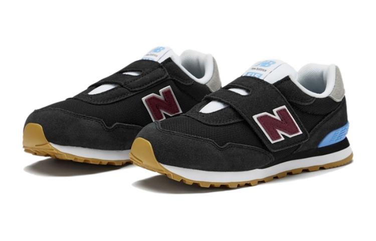 New Balance NB 515 Breathable Cushioning, Wear Resistant Low Top Kids' Running Shoes Black Kids' PV515BU