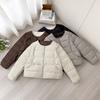 Wind Collarless Light Down Cotton Clothes Women's Winter Loose Casual Fashion Warm Cotton Coat