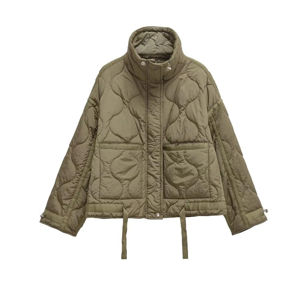 Vestaglia da Donna in Cotone con Zip, Colore Unito, Tasca Ampia, Manica Lunga, Giacca Invernale, Vestaglia in Cotone