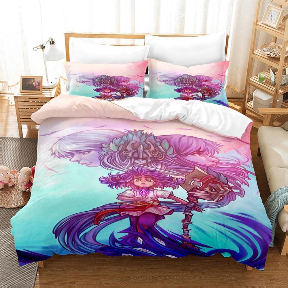 

3d Print Anime Game ITORAH Bedding Set Single Twin Full Queen King Size Bed Set Adult Kid Bedroom Duvet cover Sets Home Textiles EU Twin 135x200cm