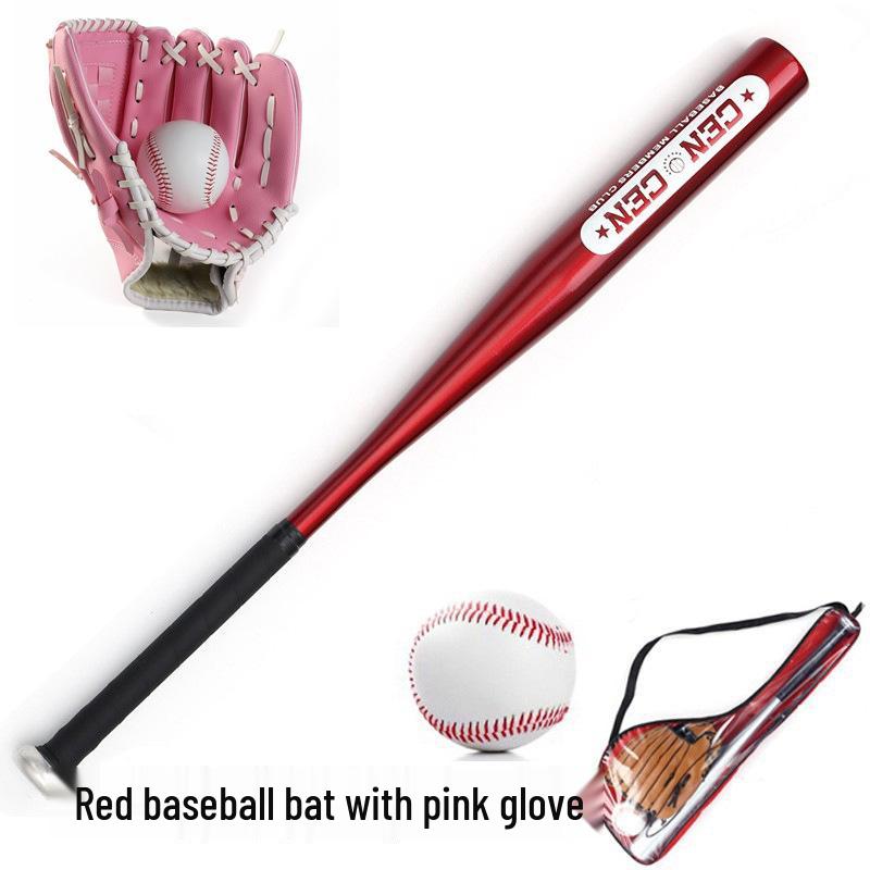 Kids' Oak Aluminum Alloy Baseball Set: Bat, Glove & Ball - Perfect Gift.