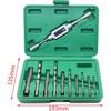 11 PCS Screw Extractor Tool Kit Set, Remove Broken Bolt Fastener,Use by Manually or with a Hammer or Electric Drill
