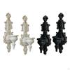 2 Pieces Candle Holder Candlestick Decorative Wall Mounted Metal Ornament for Home Fireplace Living