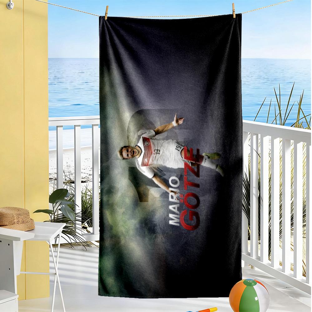 Football Player Session Beach Towel Quick-Dry Soft Microfiber Comfortable Lightweight Perfect for Traveling Yoga Camping and Swimming
