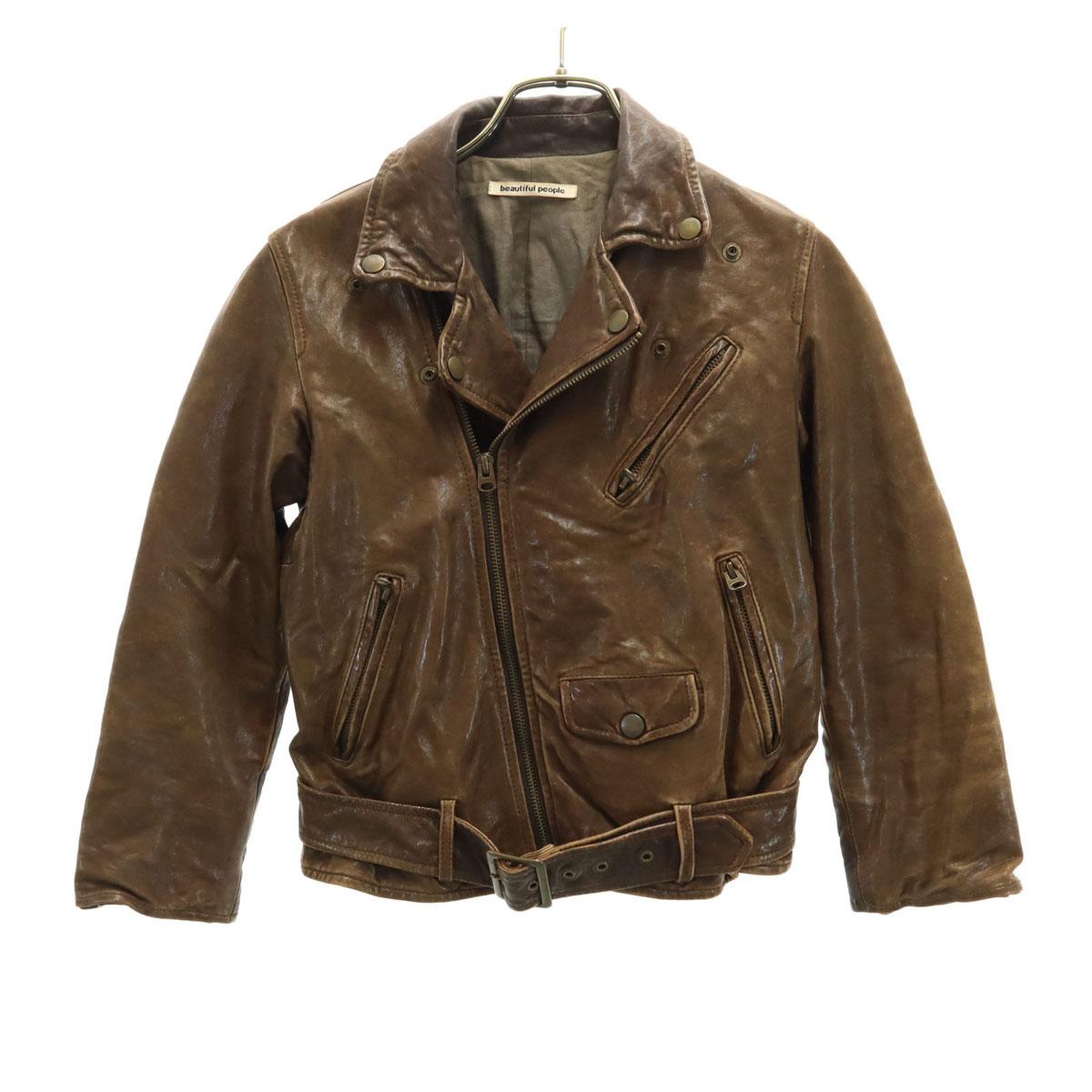 

beautiful people leather jacket 130 Brown Kid s Used