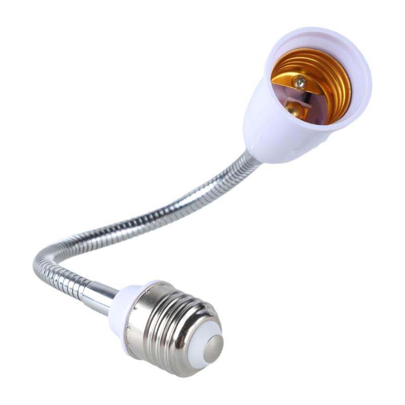 Adjustable E27 To E27 Light Bulb Socket Extension, Flexible Goosenecks Lamp Adapter, Home Lighting