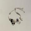 Stainless Steel Jewelry Bracelet With Butterfly Bow Design For Gift And Summer Wear