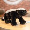 Cartoon Flat-Headed Brother Doll Simulation Honey Badger Doll Plush Toy Sofa Throw Pillow Car Decorative Ornament Rag Doll