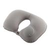 U-shaped Travel Pillow Car Aviation Flight Office Inflatable Neck Pillow Short Plush Cover PVC Support Headrest Soft Care Pad