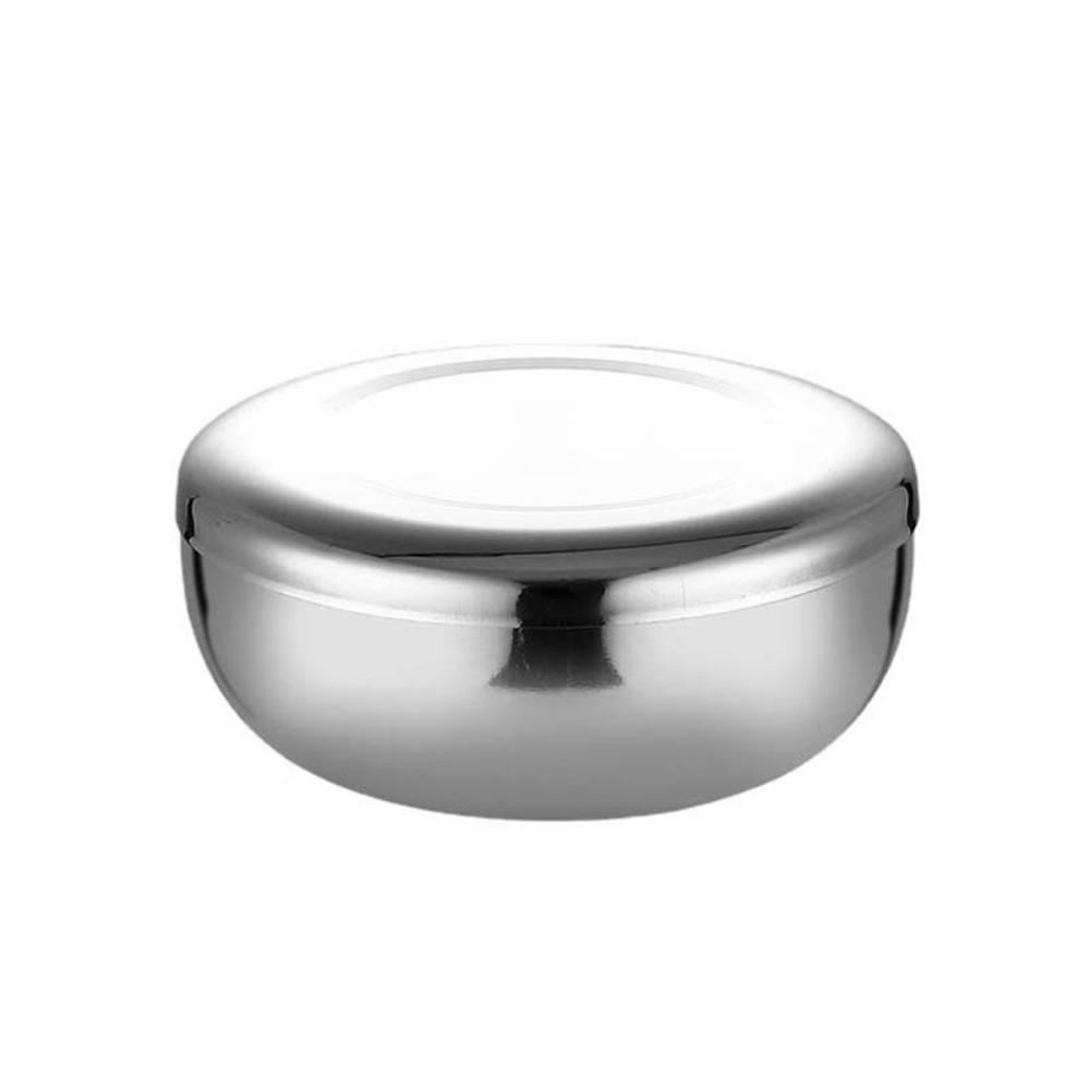 

Unbreakable Korean Rice Bowl Stainless Steel Salad Bowl Kitchen Tool Pickle Container Restaurant M
