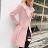 Women's Solid Color Thick Long  Sleeve Fashion Coat Jacket