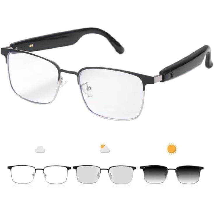 Фотохромные солнцезащитные очки GS03 с защитой от синего света для мужчин и женщин, умные очки с Bluetooth, поляризованные солнцезащитные очки со встроенным Bluetooth-динамиком и функцией голосового управления.