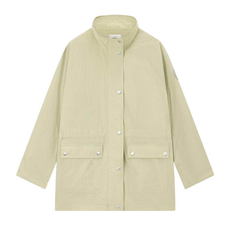 ELLE KIDS Girls  Wrinkled Workwear Mid-Length Trench Coat 165 (M)