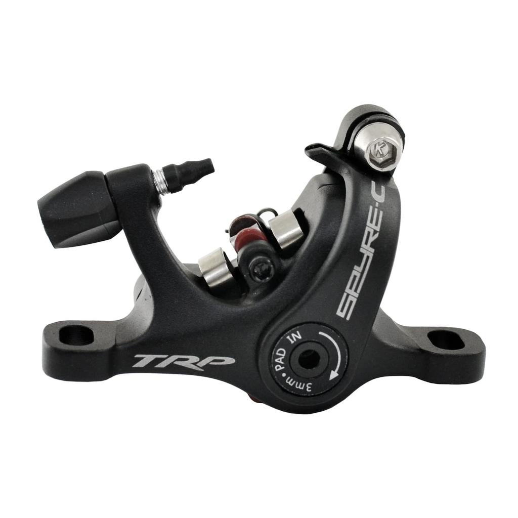 TRP Road Alloy Mechanical Disc Brake Set 160mm Front and MH1705 SPYRE-C Rotor, Rear,