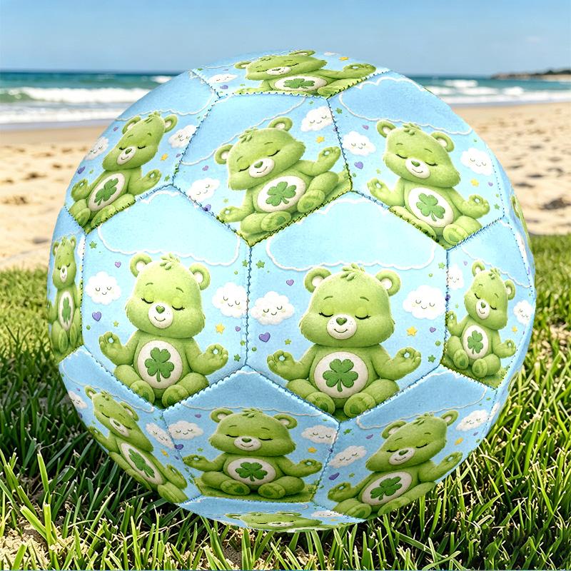 Care Bears Print Size 5 Soccer Ball, PU Wear Resistant Football for Match Training and Daily Practice, Birthday Gift for Soccer Fans
