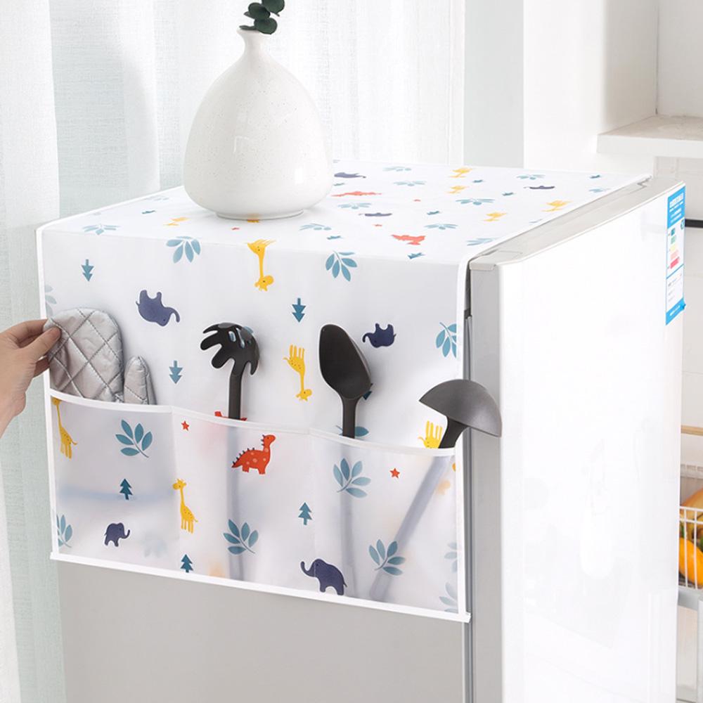 Oven Cover Tablecloth Peva Waterproof Refrigerator Dust Cover Freezer Storage Bags Anti-dust Cover