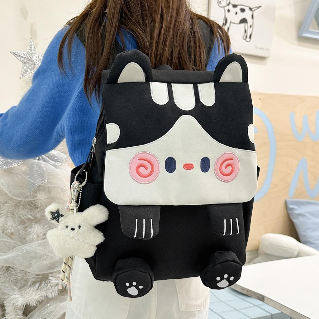 Schoolbag Japanese sweet sister cute cat backpack female high value soft cute girl heart backpack junior high school girls student schoolbag