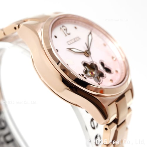 Citizen Women's Limited Edition Mechanical Watch PC1017-88Y, Open Heart, Waterproof, Cherry Blossom Pink