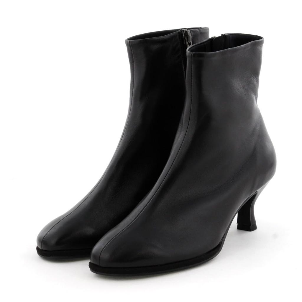 toe soft leather Black 230 HIMIKO/Round boots/631409