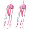 1 Pair Holiday Earrings Jellyfish-shaped Fine Exquisite Silicone Chic Flowy Bright Color Long for Club