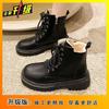 British Martin boots women's 2025 autumn and winter new retro thick-soled velvet fashion versatile popular women's boots