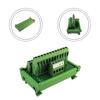 Power Strip 2 Input 12 Output DIN Rail Mounting 78mmx49mmx46mm Power Distribution Terminal Block Splitter Board For DIN Rail