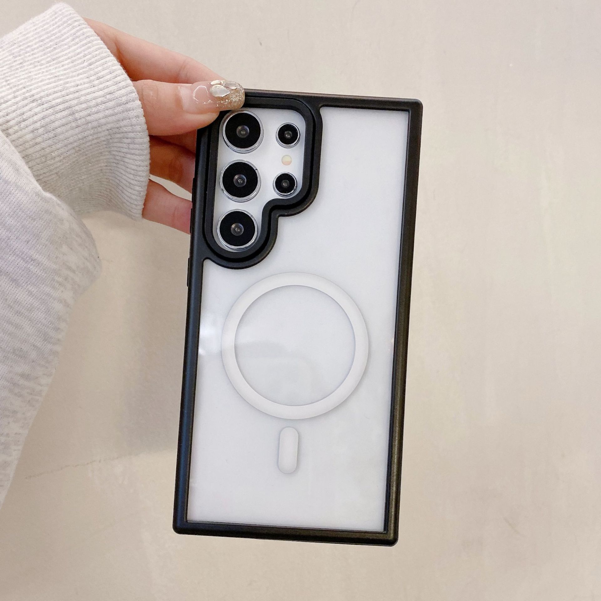 

Macaron Magnetic Phone Case Samsung S25ultra Suitable for S24 Plus Protective Case Galaxy Simple Case Galaxy S25