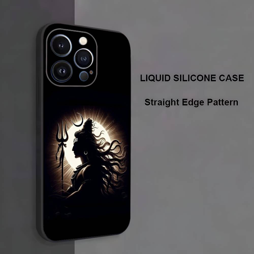 

Lord Shiva Hindu G-God Buddha Phone Case For iPhone 17,16,15,14,13,12,11 ,Pro Max,XS,X,XR,SE,Mini,8,7,Soft Silicone Black Cover iPhone15PRO