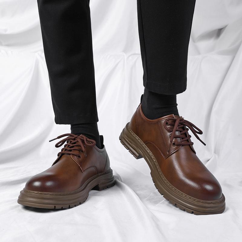 Fashion High Quality Leather Oxford Shoes Men Comfort Breathable Outdoor Sneakers Shoe Brand Handmade Soft Leather Business Casual Shoes