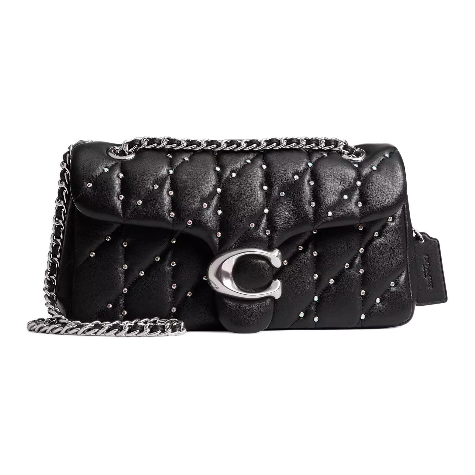 

Coach Tabby 26 Metal Logo Magnetic Snap Nappa Leather Shoulder Crossbody Bag Medium Women bags Black CY812-LHBLK Gift Box Sets (Basic Set+Black Box)