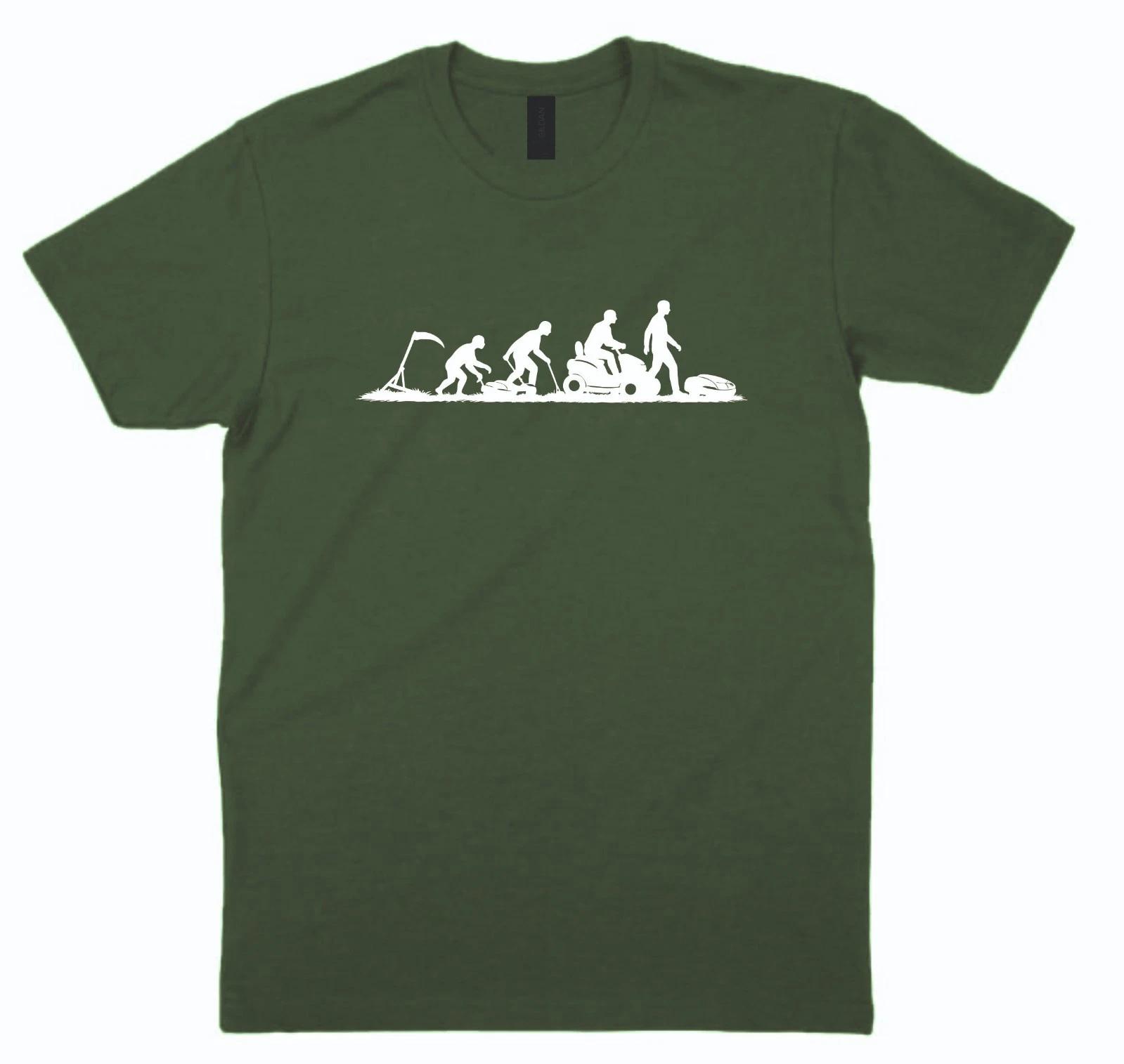 Evolution of the Lawnmower T shirt Funny Gardening Machine Unisex Graphic Tee S