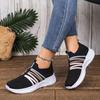 Shoes Women's Shoes Summer New Breathable Fly-woven One-pedal Casual Shoes Soft Sole Not Tired Mother Shoes