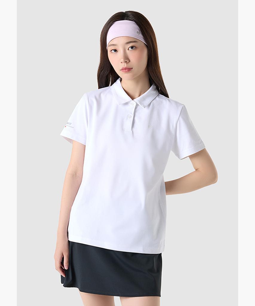 LECOQ Uni Light Venture Regular Fit Polo Shirt - White (Qq323Ets71)