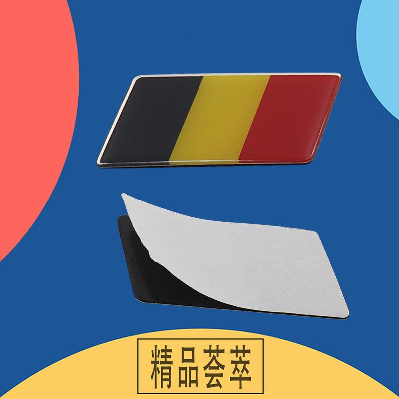 Premium Belgium National Flag for Laptop Wall car Engine Hood Fender trunk Tail Rear Decal Emblem Badge Sticker
