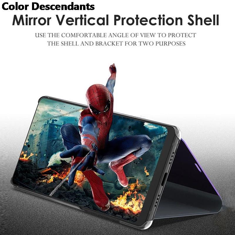 Original Smart Spiegel Flip Case für Samsung Galaxy S23 Ultra S22 S21 S20 FE S10 Plus A04 A04S A34 A54 A33 A53 A73 A32 A52 A72