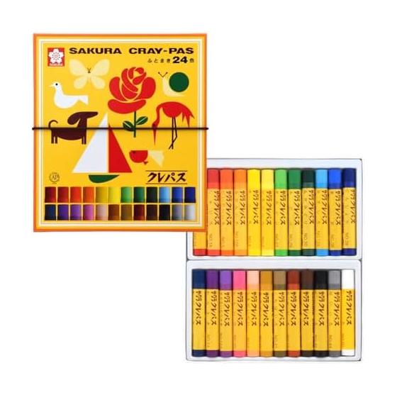 Sakura Crepas Crepas 24 colors with rubber band LP24R