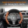 Hhkiv1 For SUZUKI Suede Carbon Fiber PU Leather Steering Wheel Cover Fit Swift Sport Accessories Sx4 Grand Vitara Jimny Solio Hustler